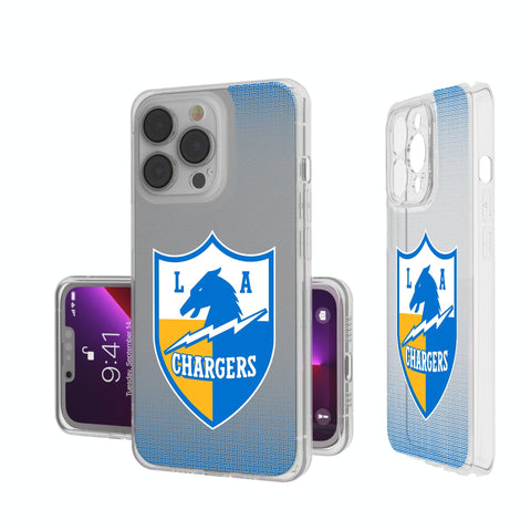 Los Angeles Chargers Historic Collection Linen Clear Phone Case