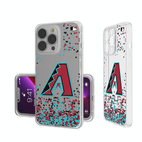 Arizona Diamondbacks Confetti Clear Phone Case