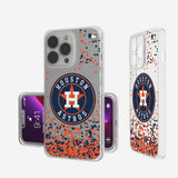 Houston Astros Confetti Clear Phone Case