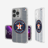 Houston Astros Text Backdrop Clear Phone Case