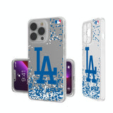 LA Dodgers Confetti Clear Phone Case for Apple iPhone
