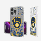 Milwaukee Brewers Confetti Clear Phone Case