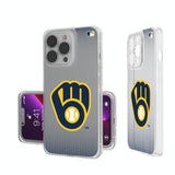 Milwaukee Brewers Linen Clear Phone Case