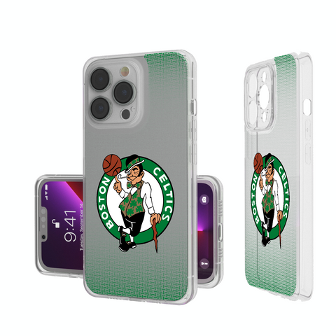 Boston Celtics Linen Clear Phone Case-0