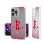 Houston Rockets Linen Clear Phone Case
