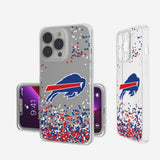 Buffalo Bills Confetti Clear Phone Case
