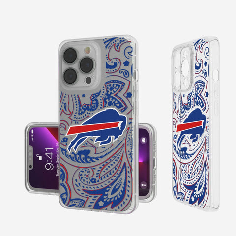 Buffalo Bills Paisley Clear Phone Case