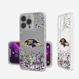 Baltimore Ravens Confetti Clear Phone Case