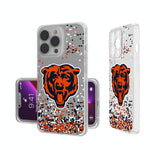Chicago Bears Confetti Clear Phone Case