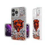 Chicago Bears Confetti Clear Phone Case