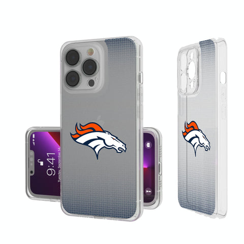 Denver Broncos Linen Clear Phone Case