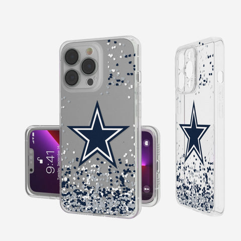Dallas Cowboys Confetti Clear Phone Case