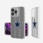 Dallas Cowboys Text Backdrop Clear Phone Case
