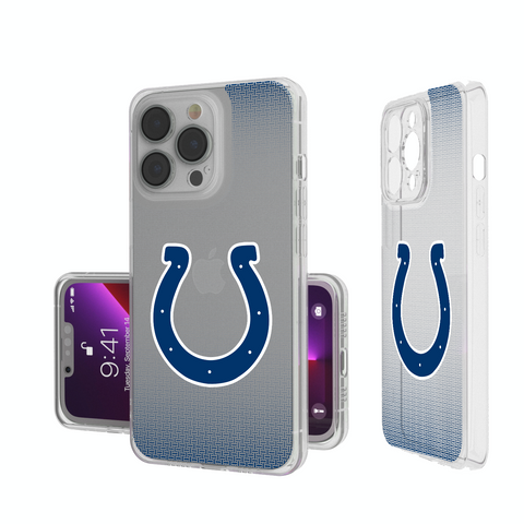 Indianapolis Colts Linen Clear Phone Case-0