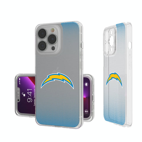 Los Angeles Chargers Linen Clear Phone Case