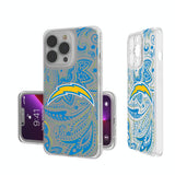 Los Angeles Chargers Paisley Clear Phone Case