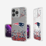 New England Patriots Confetti Clear Phone Case