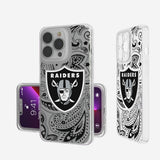 Las Vegas Raiders Paisley Clear Case-0