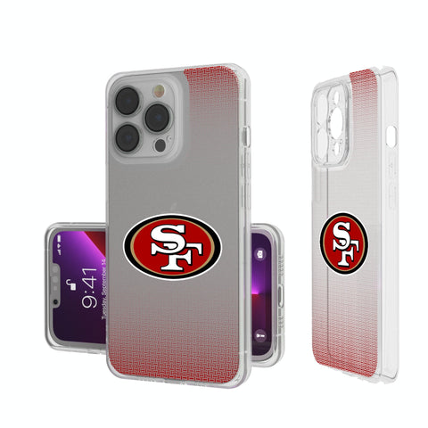San Francisco 49ers Linen Clear Phone Case