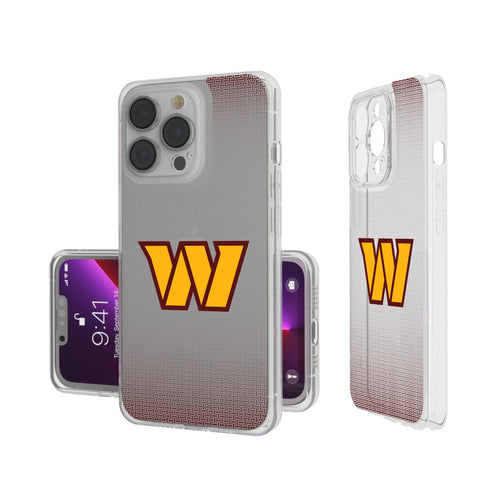 Washington Commanders Linen Clear Phone Case