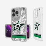 Dallas Stars Ice Stripe Clear Phone Case
