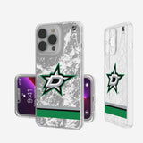 Dallas Stars Ice Stripe Clear Phone Case