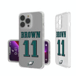 A.J. Brown Philadelphia Eagles 11 Ready Clear Phone Case