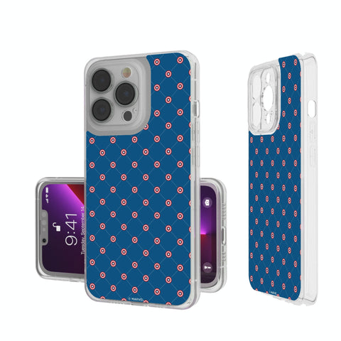 Marvel Avengers Captain America Pattern Clear Phone Case for Apple iPhone