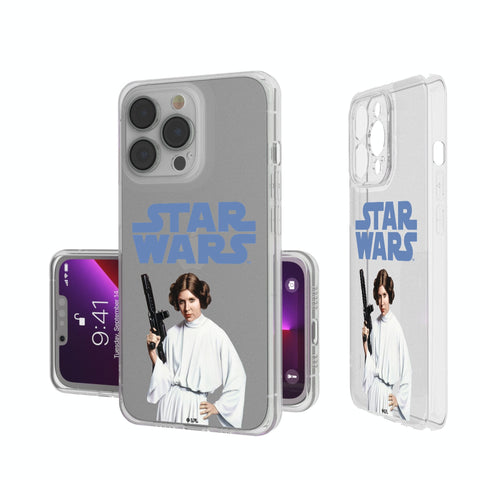 Star Wars Princess Leia Organa Color Block Clear Phone Case
