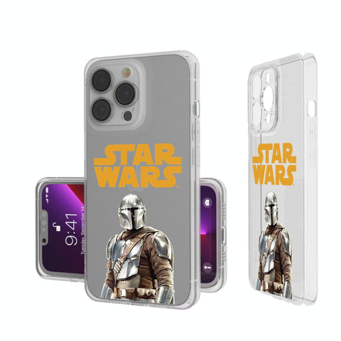 Star Wars: The Mandalorian Din Djarin Color Block Clear Phone Case