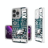 Philadelphia Eagles 2025 Super Bowl Clear Phone Case for Apple iPhone