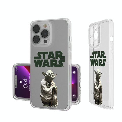 Star Wars Yoda Color Block Clear Phone Case