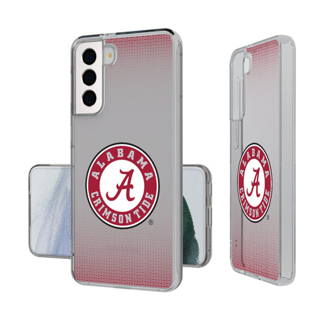 University of Alabama Crimson Tide Linen Clear Phone Case for Samsung Galaxy