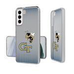 Georgia Tech Yellow Jackets Linen Clear Phone Case-1