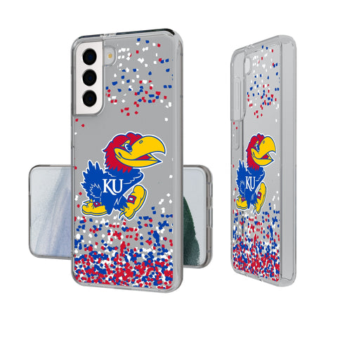 University of Kansas Jayhawks Confetti Clear Phone Case