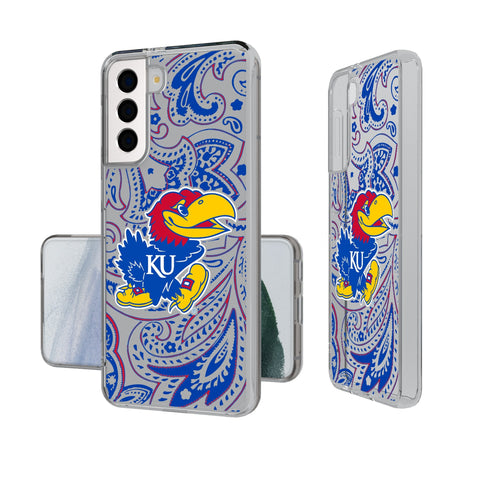 University of Kansas Jayhawks Paisley Clear Phone Case