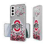 Ohio State University Buckeyes Confetti Clear Phone Case-0