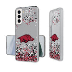 University of Arkansas Fayetteville Razorbacks Confetti Clear Phone Case-0