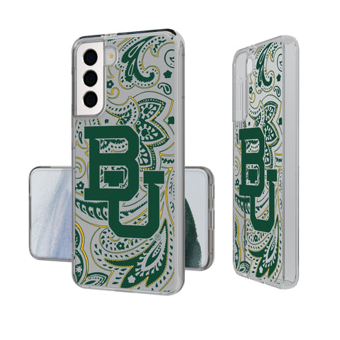 Baylor University Bears Paisley Clear Phone Case