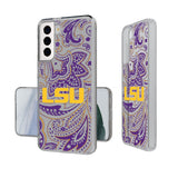 Louisiana State University Tigers Paisley Clear Phone Case