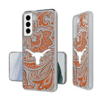 Texas Longhorns Paisley Clear Case-1