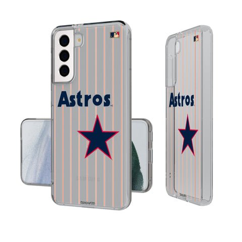 Houston Astros 1975-1981 - Cooperstown Collection Pinstripe Clear Phone Case