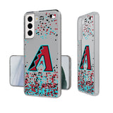 Arizona Diamondbacks Confetti Clear Phone Case