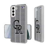 Colorado Rockies Blackletter Clear Case-1