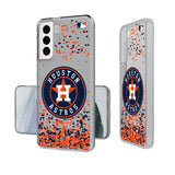 Houston Astros Confetti Clear Phone Case