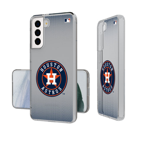 Houston Astros Linen Clear Phone Case