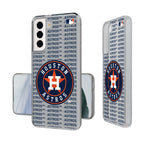 Houston Astros Text Backdrop Clear Phone Case