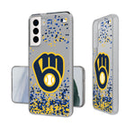 Milwaukee Brewers Confetti Clear Phone Case