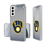 Milwaukee Brewers Linen Clear Phone Case