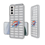 Oklahoma City Thunder Text Backdrop Clear Phone Case